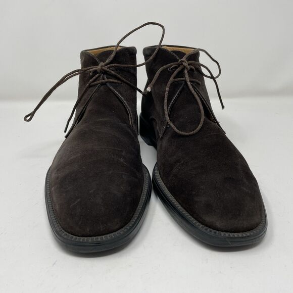 Salvatore Ferragamo Brown Suede Chukka Ankle Boots Size 7 D main image 7